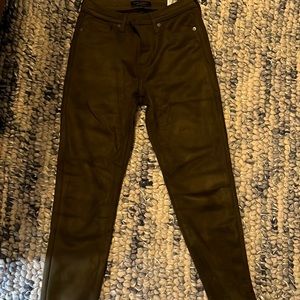 Banana Republic, Forest Green Suede Pants, Size 2